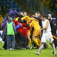 victoria de fotbal a rom�niei �mpotriva olandei (1-0 la seara de tvr 1, a fost de aproape cinci